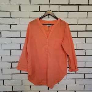 Old Navy Linen Shirt size Large